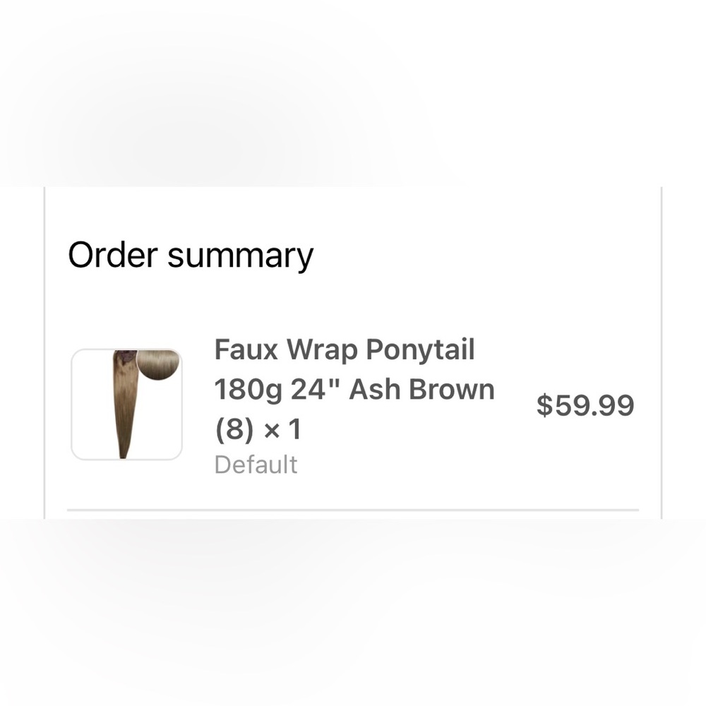 Bellami 24” Faux Wrap Ponytail Ash Brown